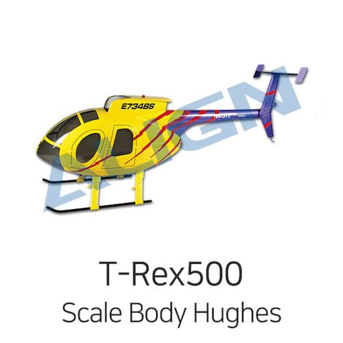 Align T-REX 500 Scale Body Hughes-500E(Tiger Stripe) - QCB